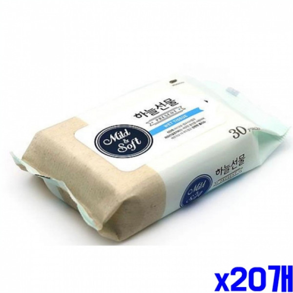 무형광 무색 피톤치드 물티슈 30매 리필 120g X20개