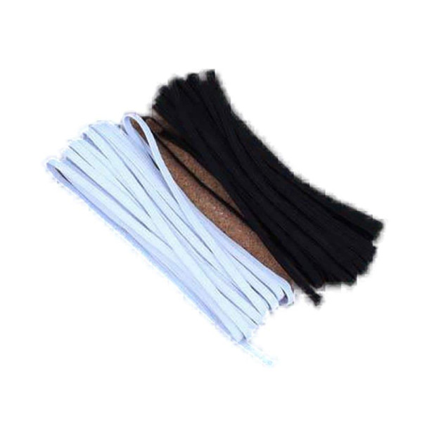 납작 고무줄 12골 흰색