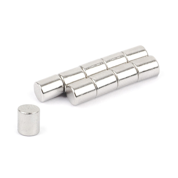 10P 원형 네오디움 자석 두께 5mm 4mm x 5mm