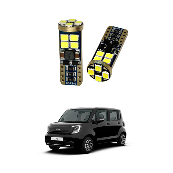 K1426 쉐보레 스파크 T10 6 LED번호판등 삼성LED 6000K 2개1세트