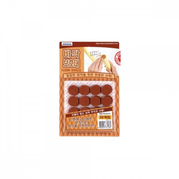 간편부착 바닥보호대 원형 20X20mm 32P 긁힘방지패드