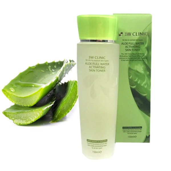 3W 알로에 풀워터 초보습 엑티베이팅 스킨토너 150ml