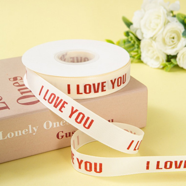 TLGO레터링 포장끈 케이크 꽃다발 선물 포장 I LOVE YOU