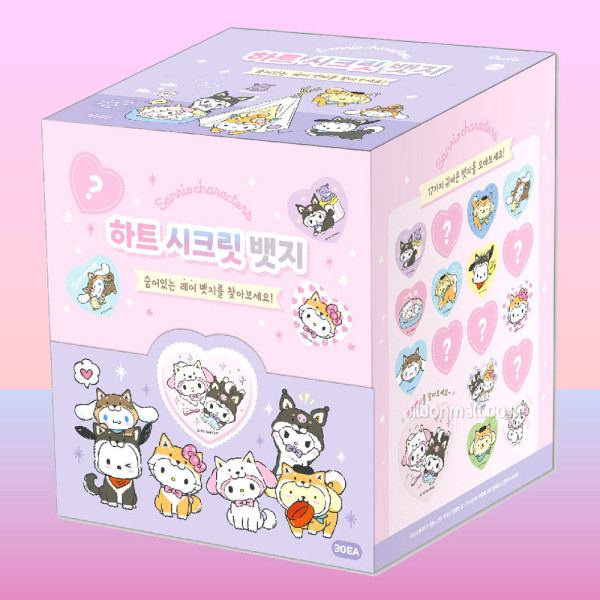 산리오캐릭터즈 하트 시크릿 뱃지-30EA