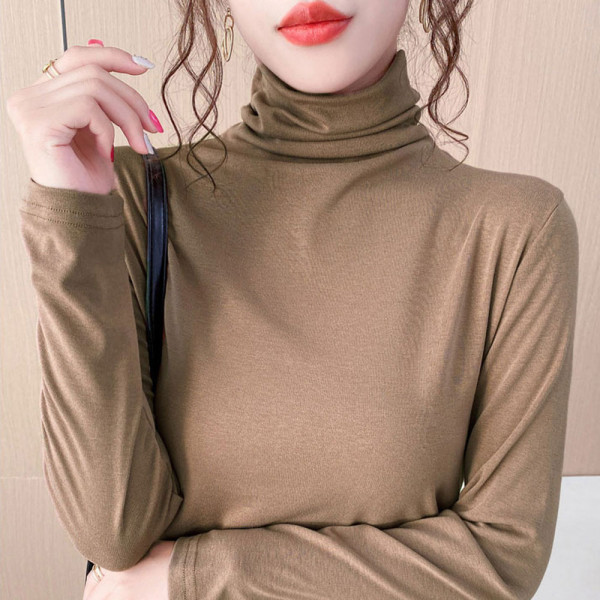 반폴라티 여성 목폴라 반목티 반목폴라 티셔츠 목티