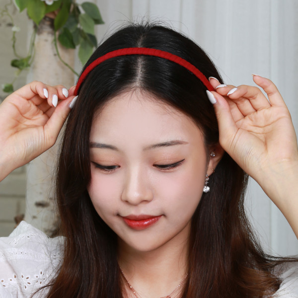 솔리드 이빨 머리띠 헤어밴드