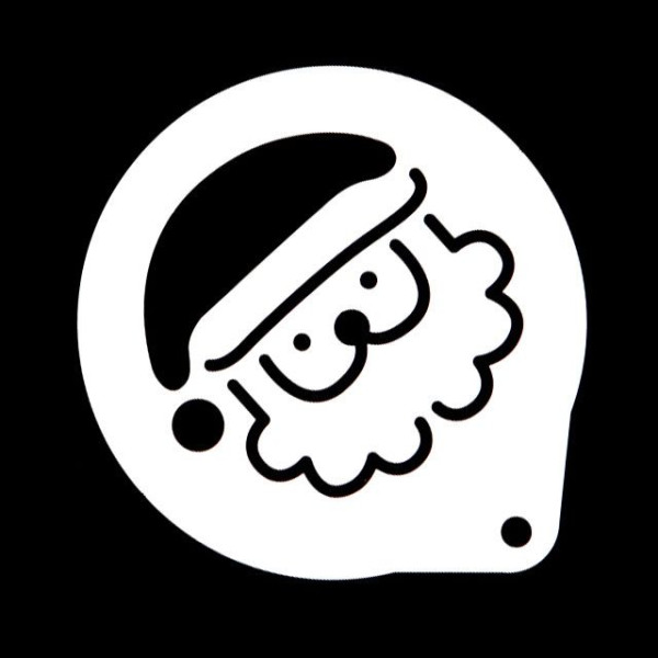 카페테리아 데코 도안 스텐 스텐실(산타) 1개