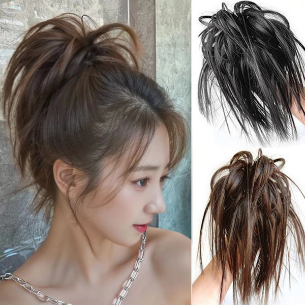 까치머리 가시번 깃털 집게 부분 가발