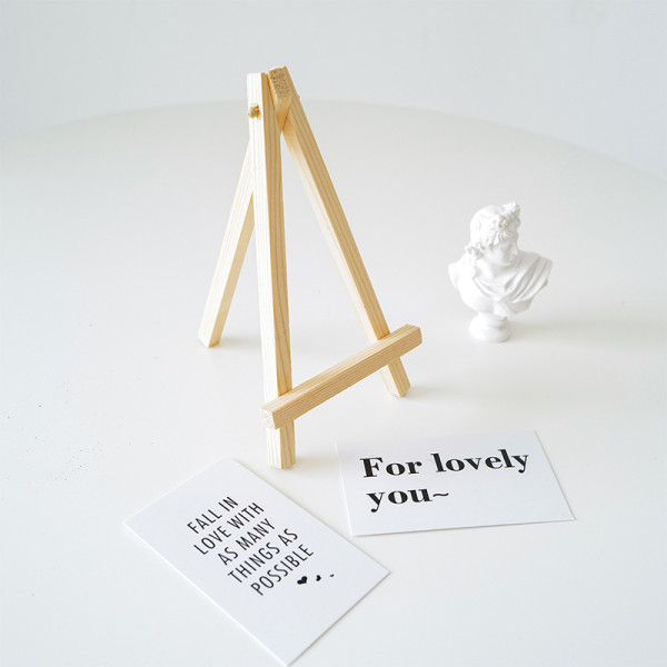 나무이젤 미니 원목 나무 이젤 액자 받침대 15x8cm S11435