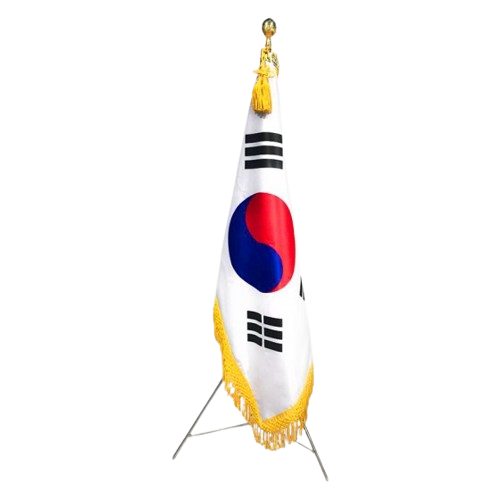 태극기 정기세트 본염삼각대받침 90 135cm 천가방케이스 국기