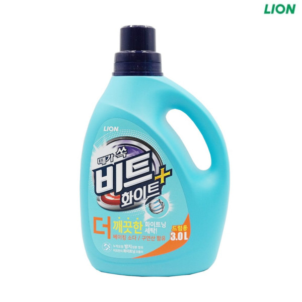 때가 쏙 비트 화이트플러스 액체 세탁세제 드럼용 3L 세탁세제
