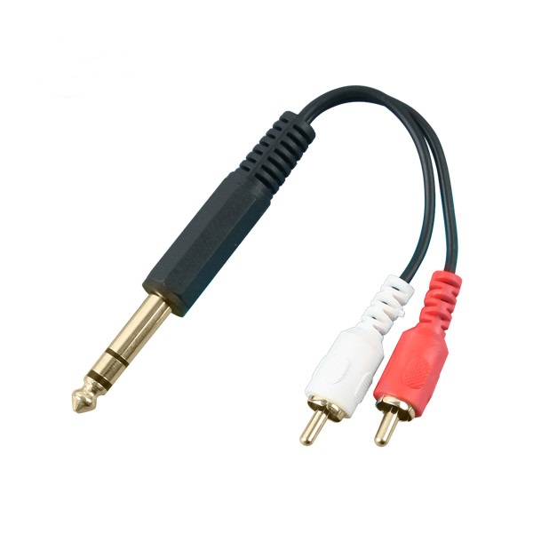 AUX 6.5 스테레오 TO RCA 2선 길이 15cm