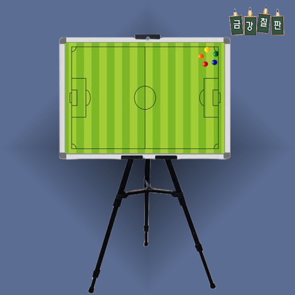 붙이는 자석 단면 축구작전판 칠판 이젤세트 400x600