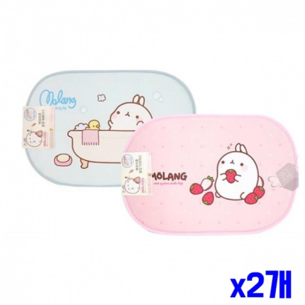 폭신한 메모리폼 캐릭터 타원매트 x2개 욕실용발매트