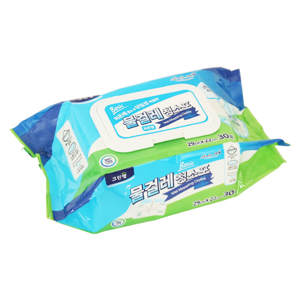 크린랩 물걸레 청소포 29cm x 22cm 30매입