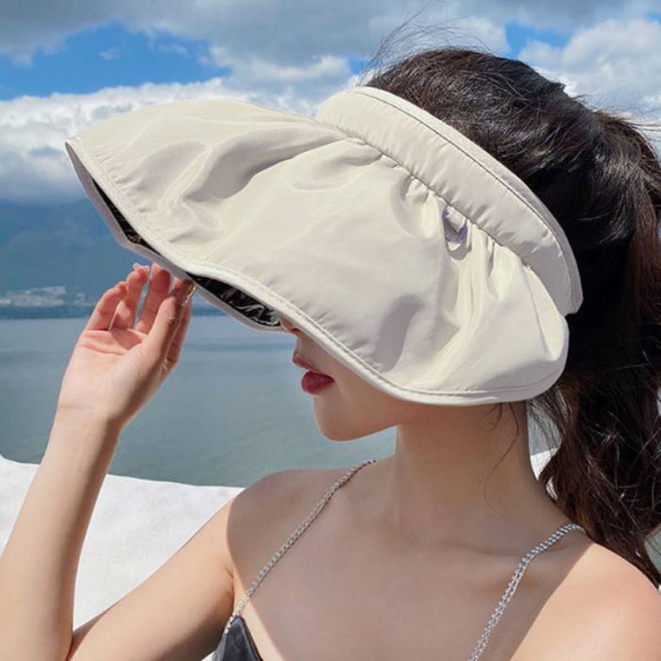 여성 휴대용 챙 자외선차단 햇빛차단 선캡 모자