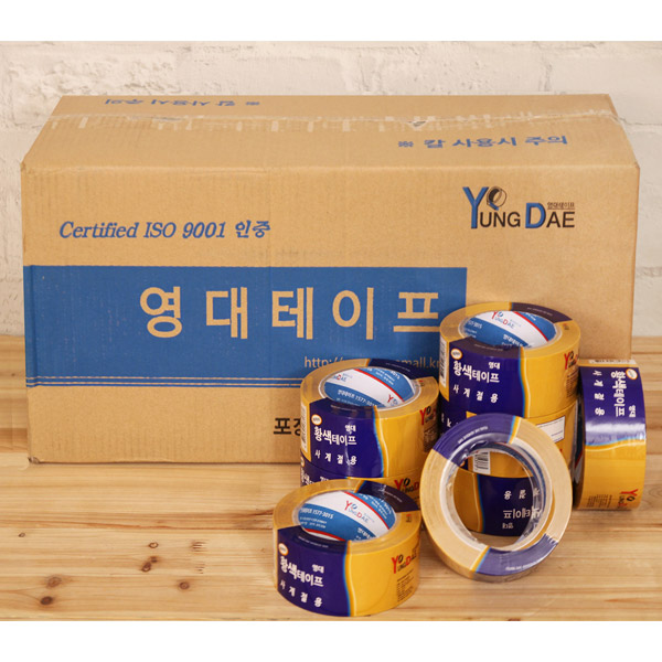 (BOX)영대황색불투명테이프(48mmx50m)_50개입