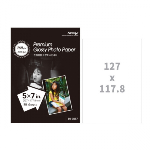 폼텍 프리미엄 포토용지인화지 IH 3057 5 7 260g 30Sheets