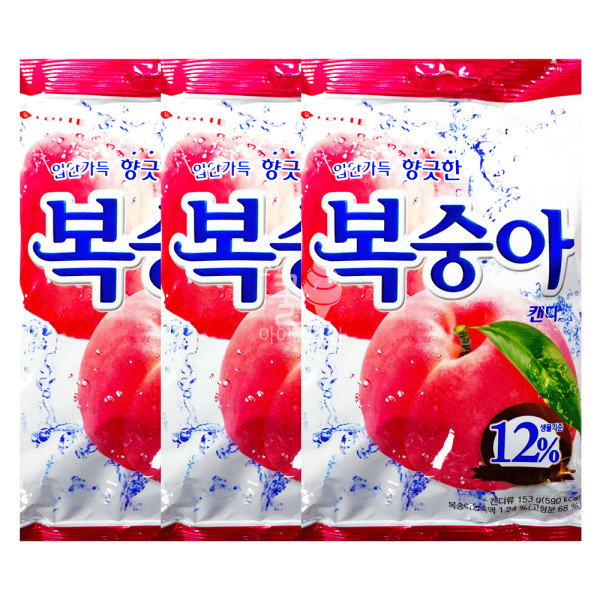 복숭아캔디 153g 3개