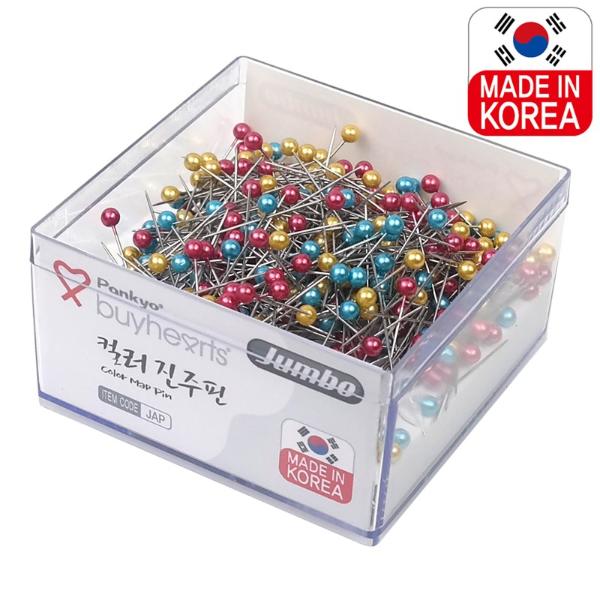 바이하츠 점보컬러진주핀 (33mm x 4mm)