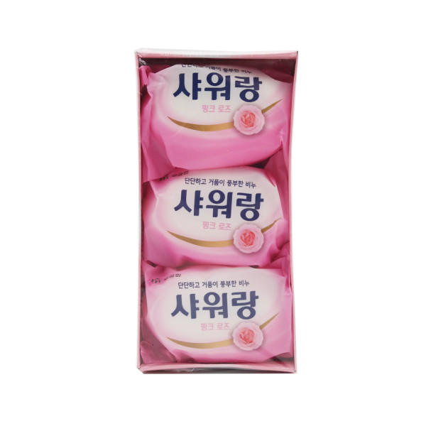 샤워랑 핑크로즈 비누 130g 3개입