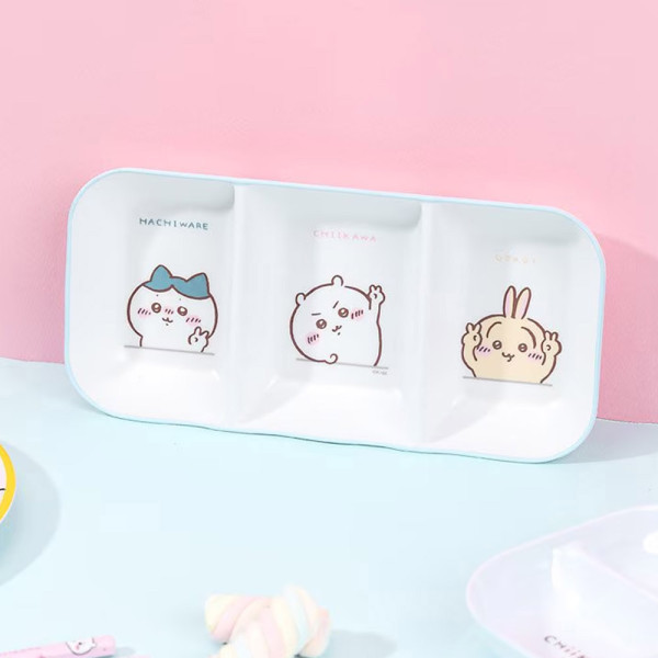 먼작귀 단단한 3절 직사각 반찬접시