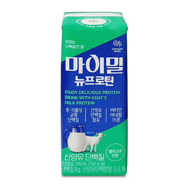 마이밀 마시는 뉴프로틴 산양유 단백질 190ml 48팩