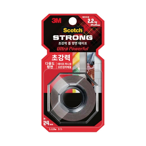 3M 스카치 초강력 다용도 폼 양면테이프 UP213 1롤 24mm 1 3M 박스