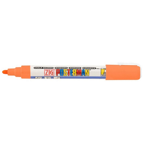 지그 포스터맨 수성 마카 2mm 형광오렌지