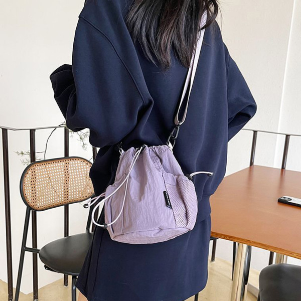 여성 미니 크로스 백 여행 핸드폰 작은 가방 퍼플