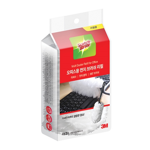 3M)오피스용먼지브러쉬리필(2개입)