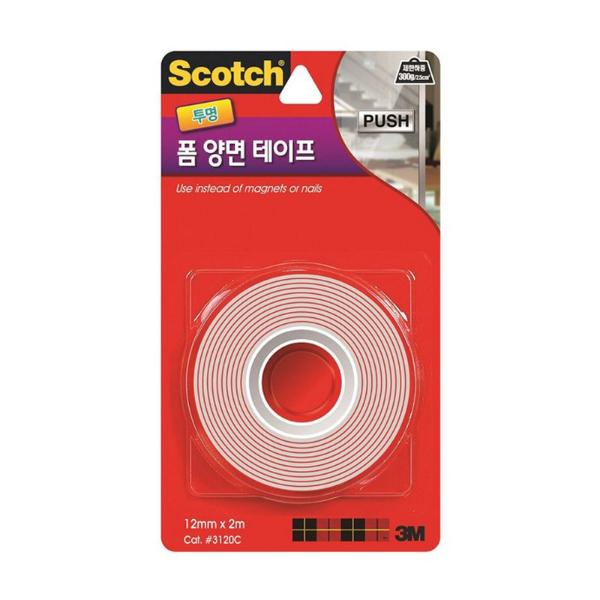 3M 스카치강력투명폼양면 3120C 12mm x 2.0m
