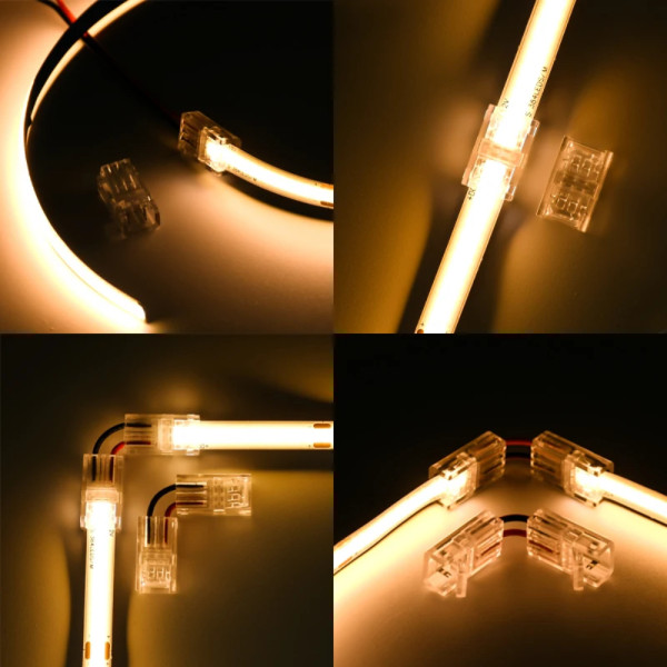 LED 스트립 커넥터 연장 코너 DC파워