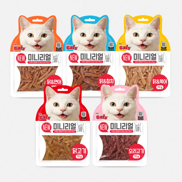 펫더맨 더캣츠 미니리얼 고양이 육포 닭 참치