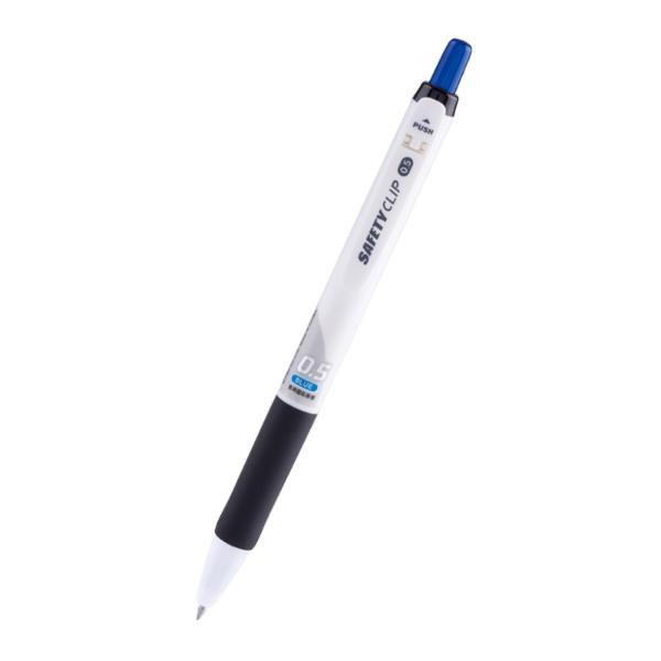 마이펜 세이프티클립 볼펜 청색 0.5mm 1EA