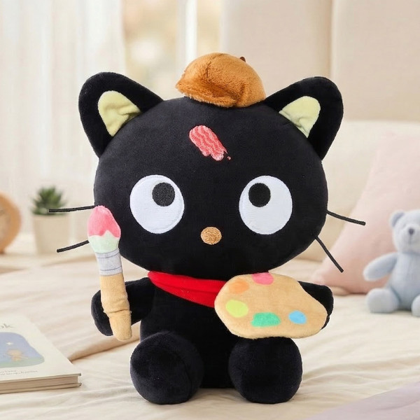 산리오 초코캣 화가 봉제인형 25cm(중형)