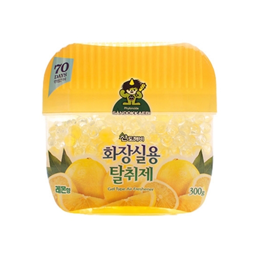 산도깨비 화장실용 탈취제 레몬향 300g 박스 20개