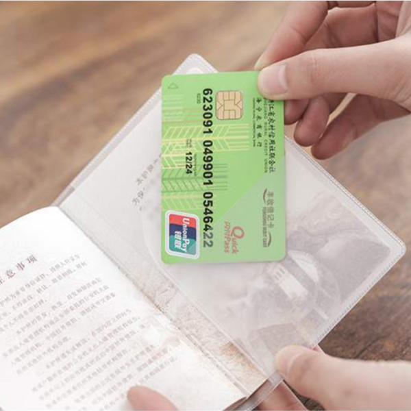 투명 반투명 비닐 여권커버 여권지갑