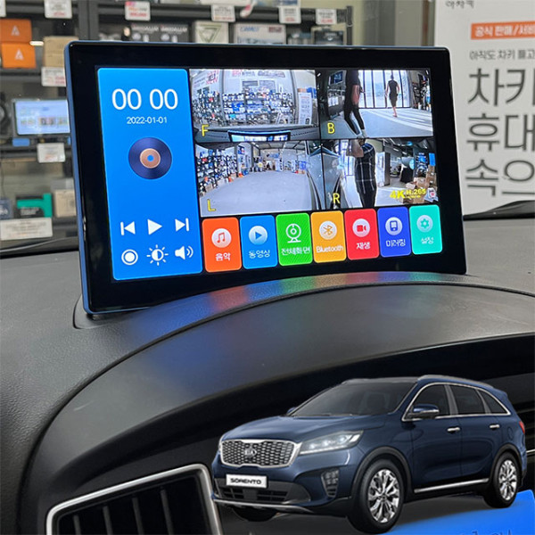 더뉴쏘렌토 제임스P 10.1인치 4채널블랙박스