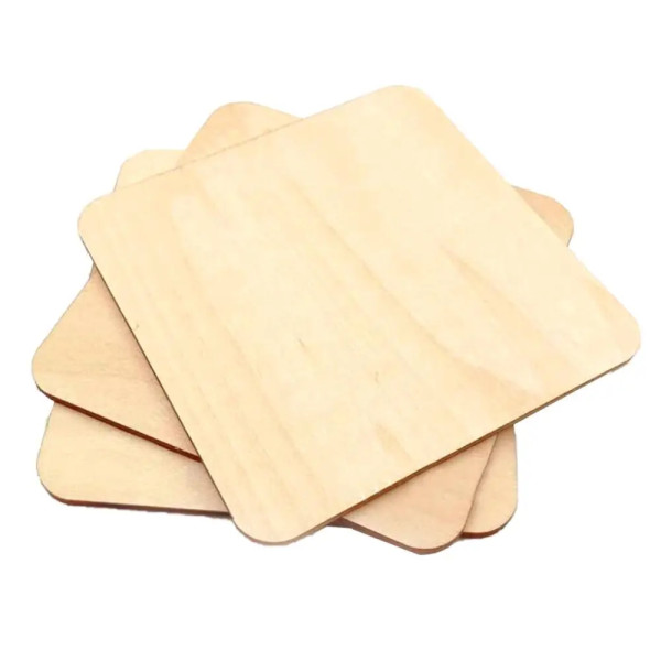 DIY목재 사각나무판(70x70mm) 10pcs 우드자재