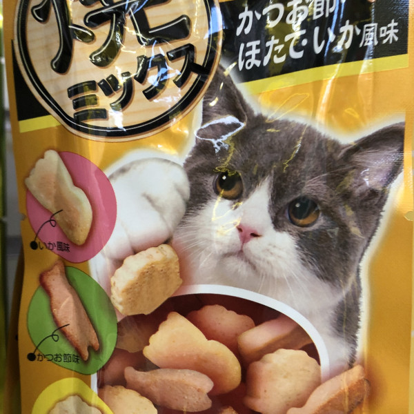 이나바야끼믹스 가다랑어 가리비오징어 반려묘사료25g