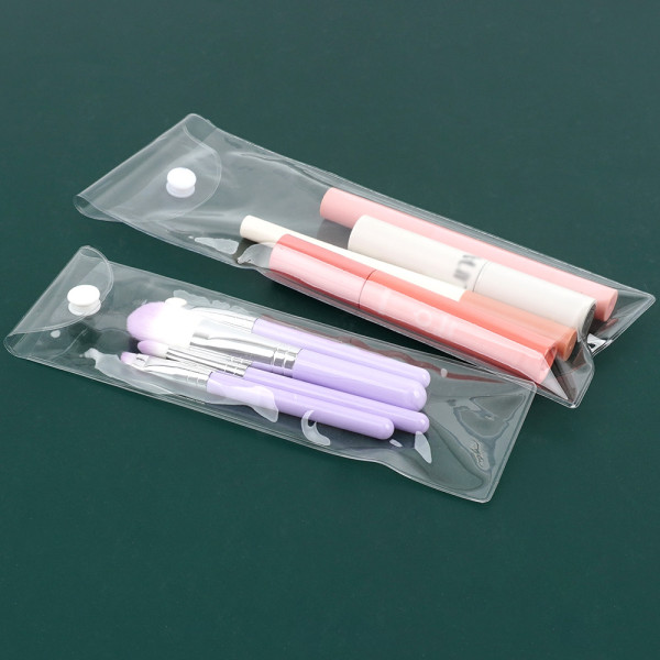다용도 투명 일자형 파우치 1P