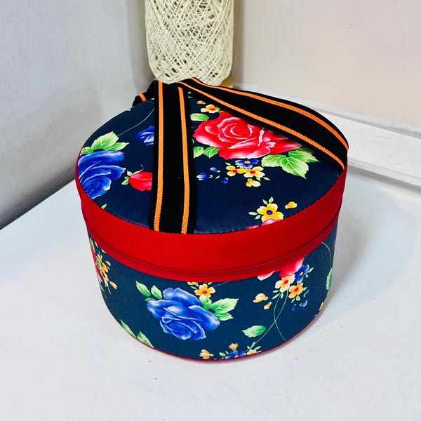 작업방석꽃무늬중 25x16cm