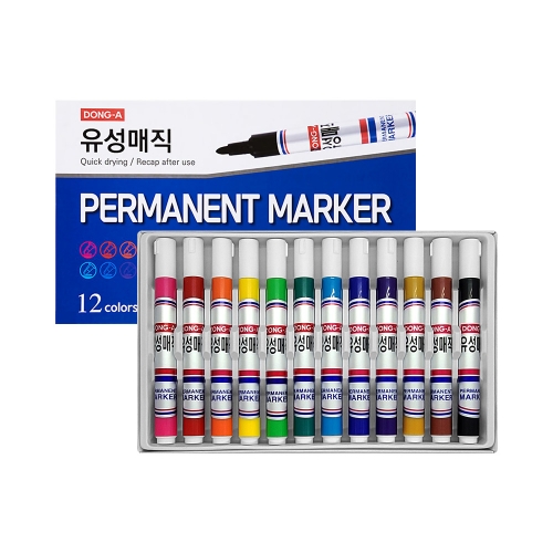동아 유성매직 12색 박스 48개