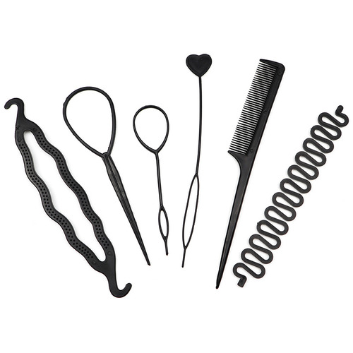 올림머리 벼머리 반묶음 스타일링 도구 세트