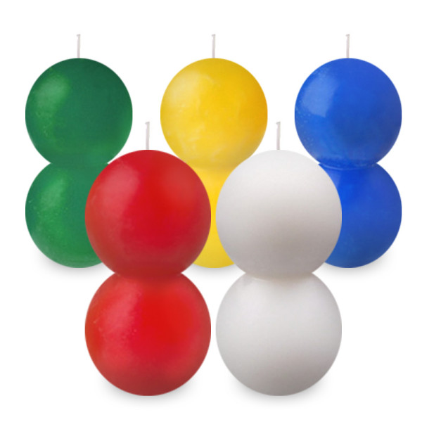TNB 만지락 눈사람 파라핀 양초 5개