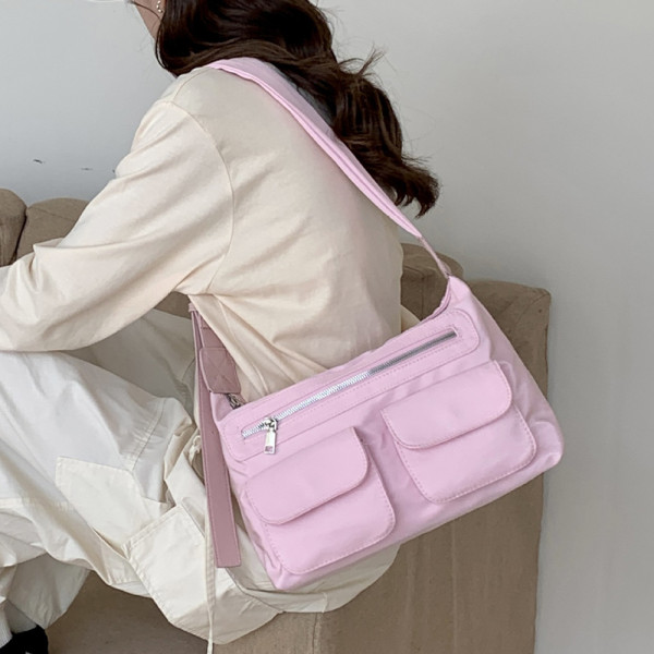 데일리 캐주얼 여행 크로스 백 여성 가방 핑크