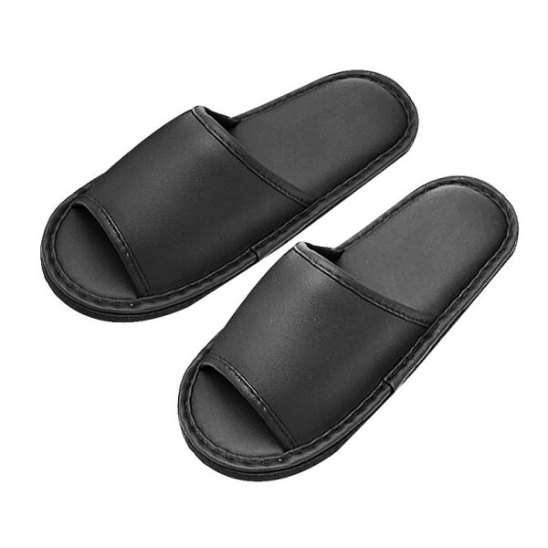 MISO 블랙 레자 거실화