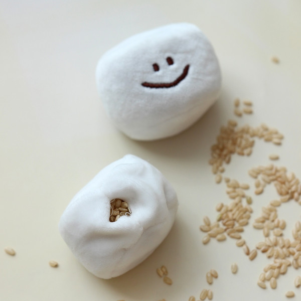 찹쌀떡~ 손난로 핫팩 인형 키링 만들기 DIY 키트 귀여운 천연 곡물 현미 주머니 난로