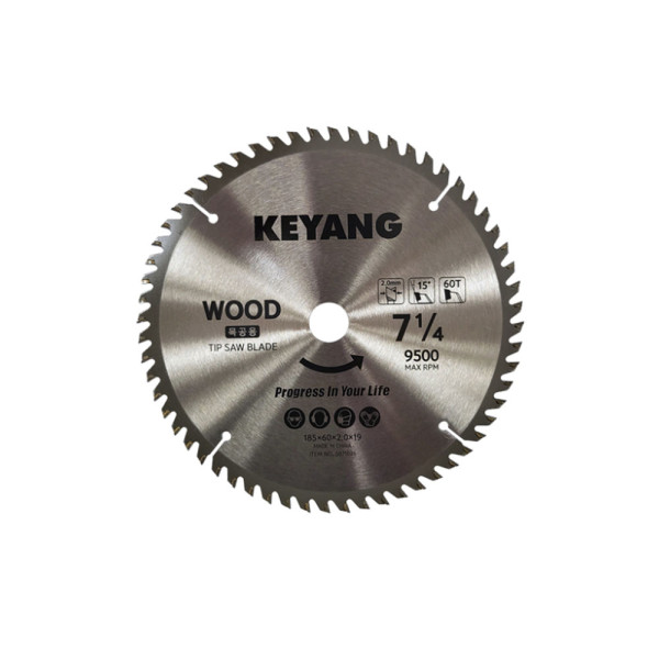 목공용 팁쏘 185mm 60날 2.0T 원형톱날